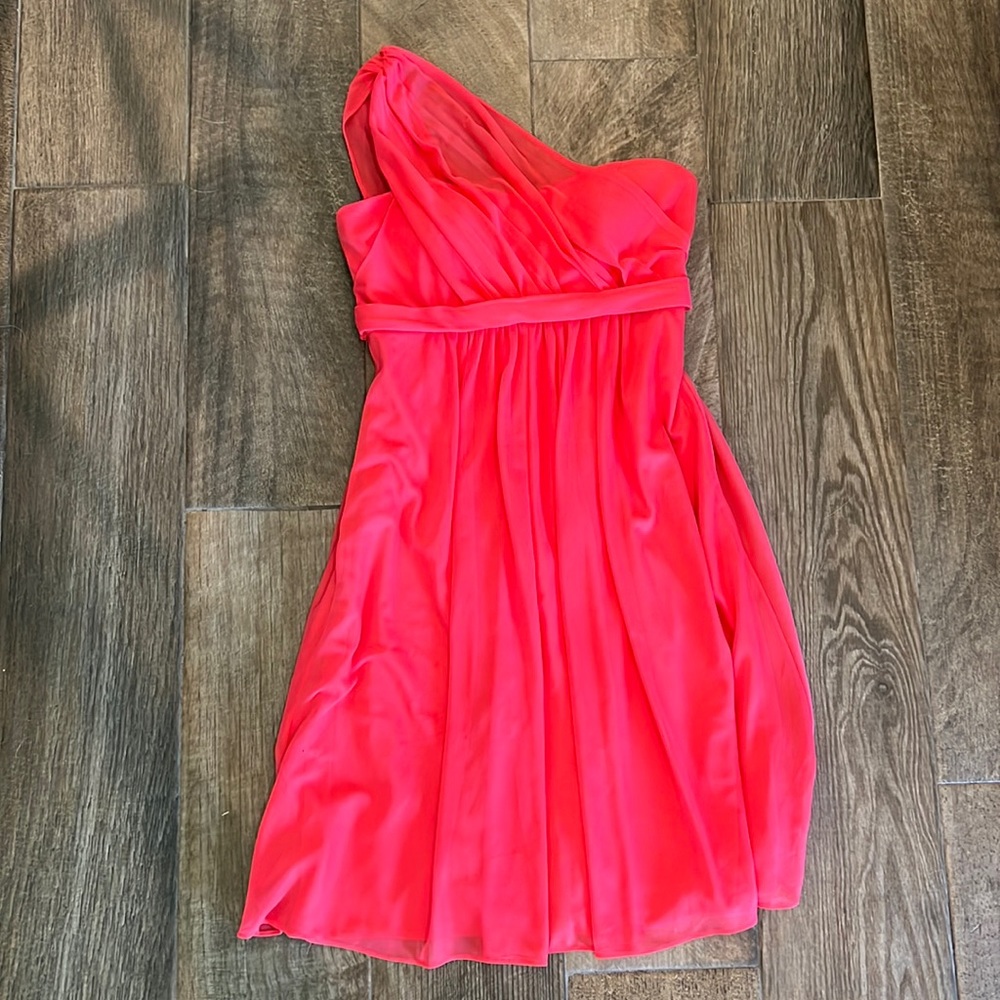 David’s Bridal Bridesmaid Dress Size 4 Guava